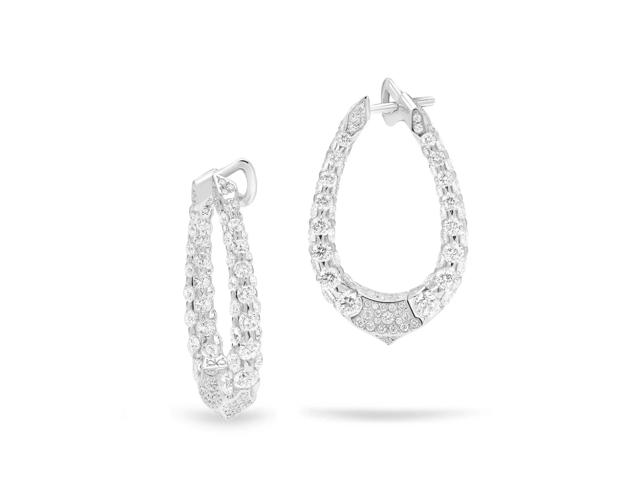 Boghossianjewels, Merveilles Halo Diamond Earrings