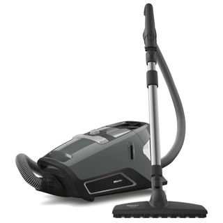 Miele Blizzard CX1 canister vacuum against white background