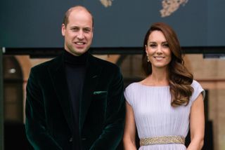 Prince William, Duke of Cambridge and Catherine, Duchess of Cambridge attend the Earthshot Prize 2021 at Alexandra Palace on October 17, 2021