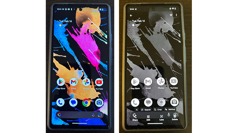 Android phone dim wallpaper