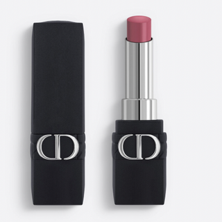Rouge Dior Forever 670 Rose Blues lipstick with top off