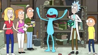 The Smiths meet Mr. Meeseeks on Rick and Morty