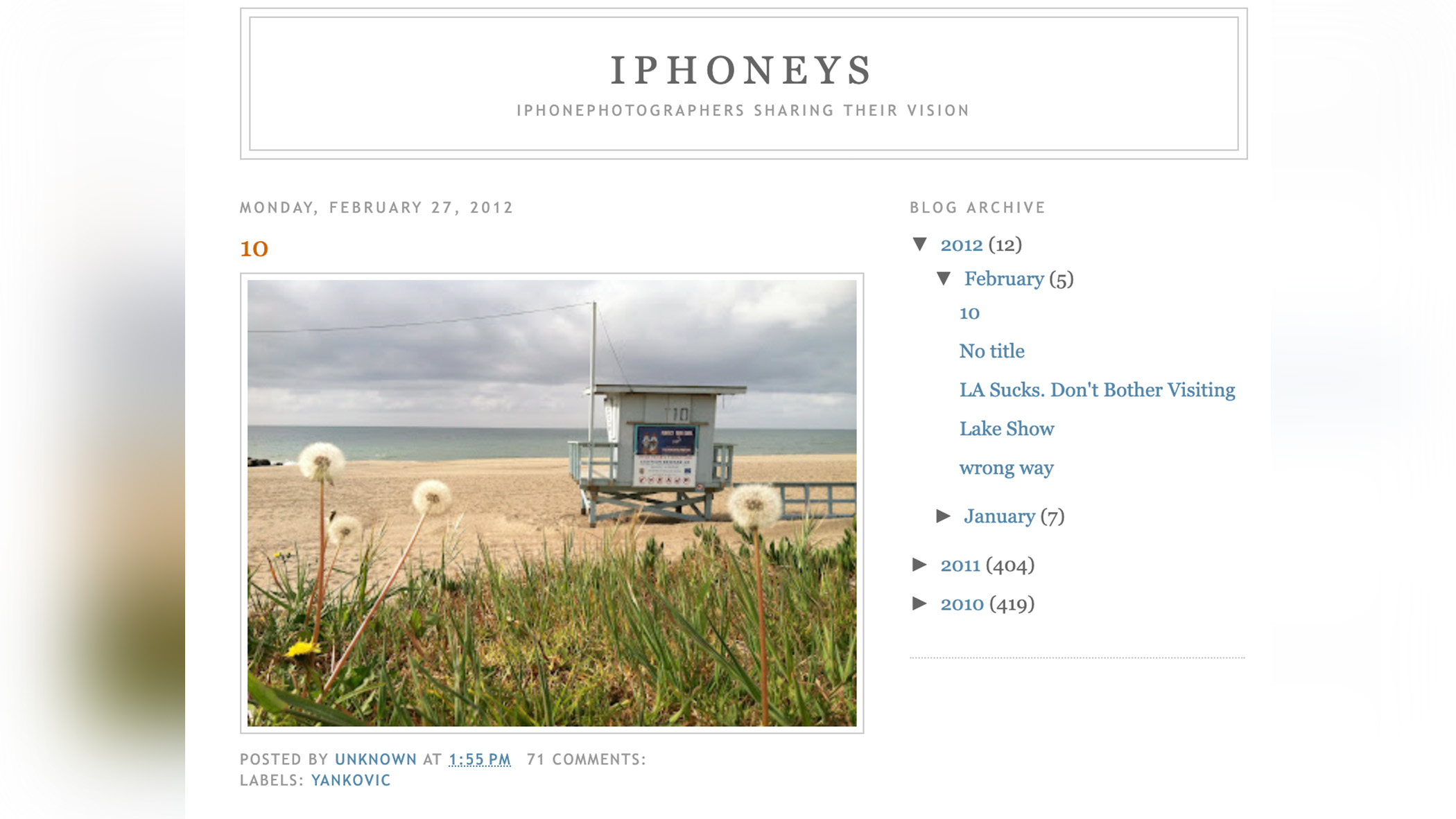 A screenshot of a website home page.