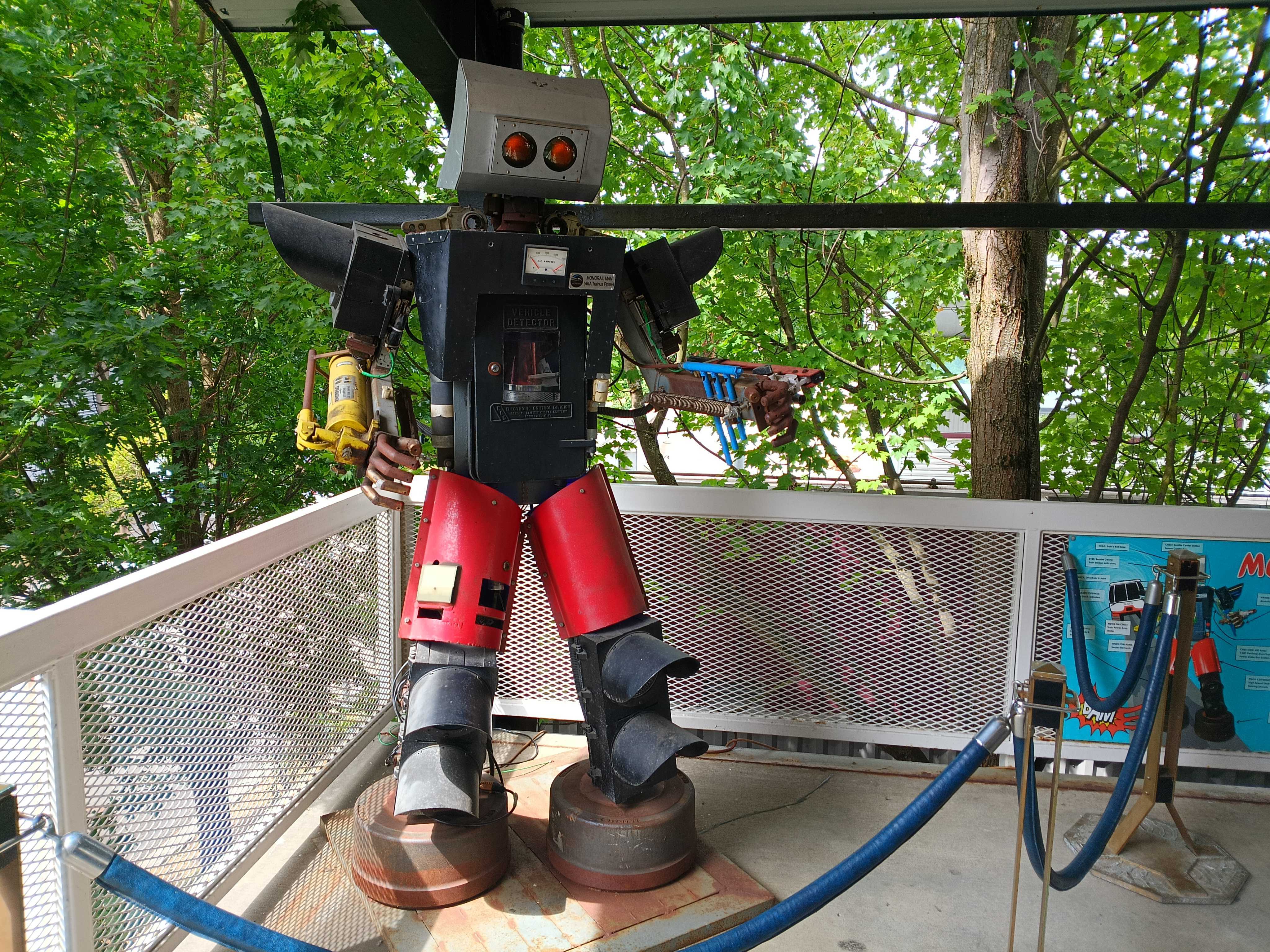 A robot made of disperate parts