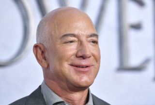 Jeff Bezos face close up