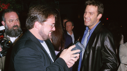 Ben Affleck &amp; Kevin Smith during Dogma Premiere at Harmony Gold Theatre in Los Angeles, California, United States