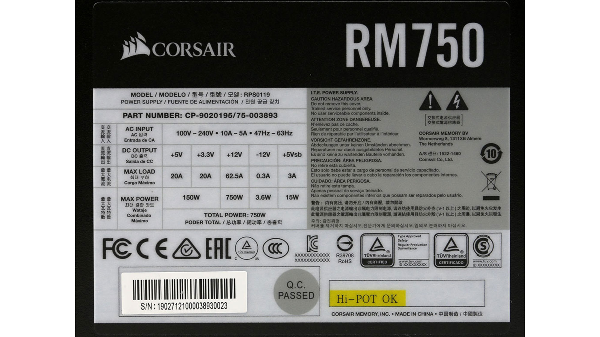 Corsair RM750 Power Supply Review: Affordable Yet Powerful - Tom's ...