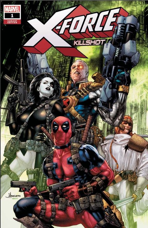 Leinil Yu Draws A Mean X Force Trio In Killshot Anniversary Special 1 Variant Cover Gamesradar