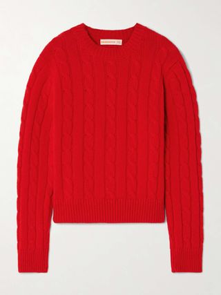 Cable-Knit Wool Sweater