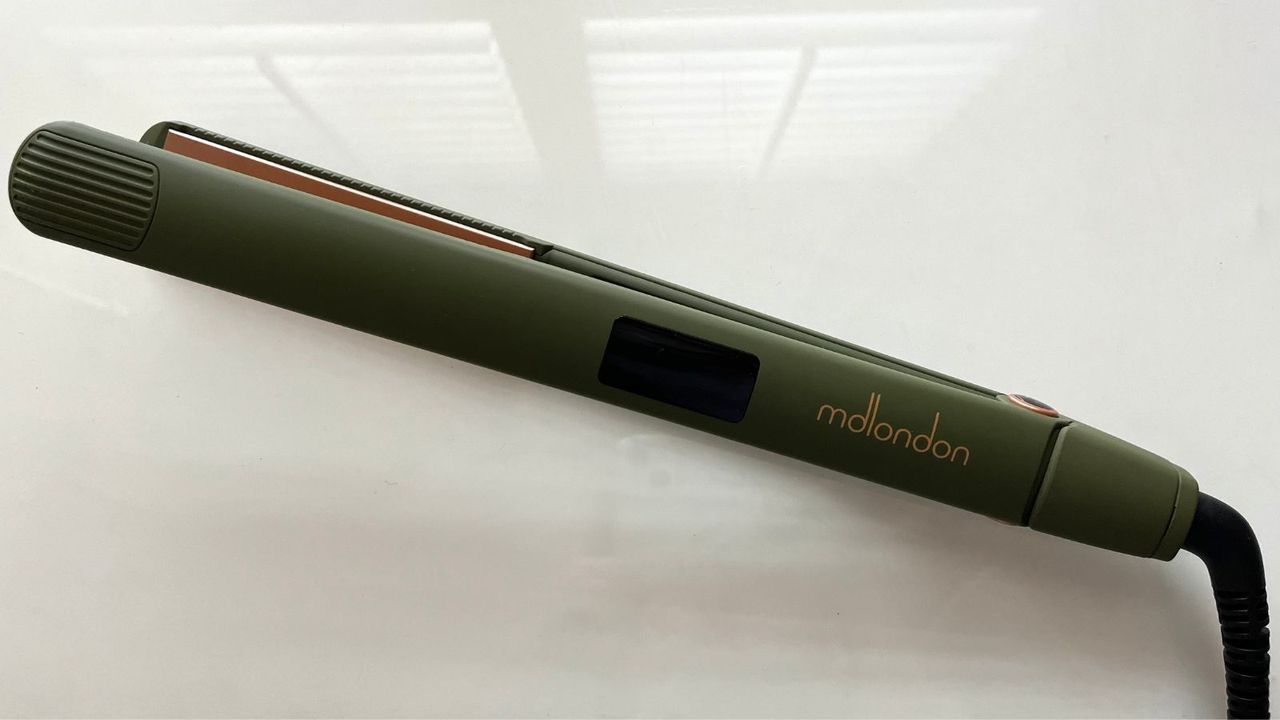 mdlondon STRAIT Hair Straighteners on a white table