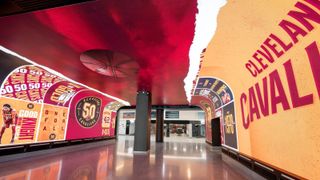 ANC developed a fully immersive curved LED "Power Portal" tunnel for the Cleveland Cavaliers.