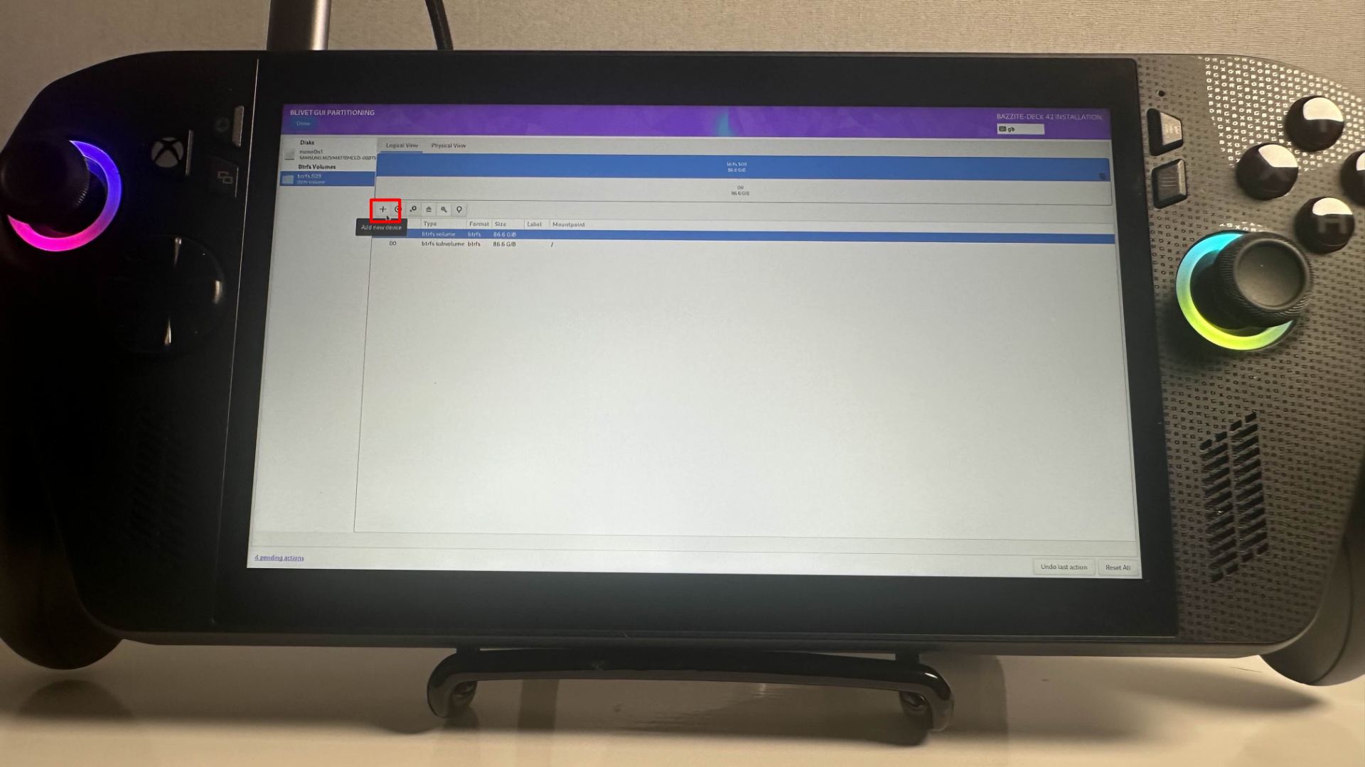 Bazzite dual boot process