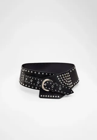 Asymmetric Studded Belt