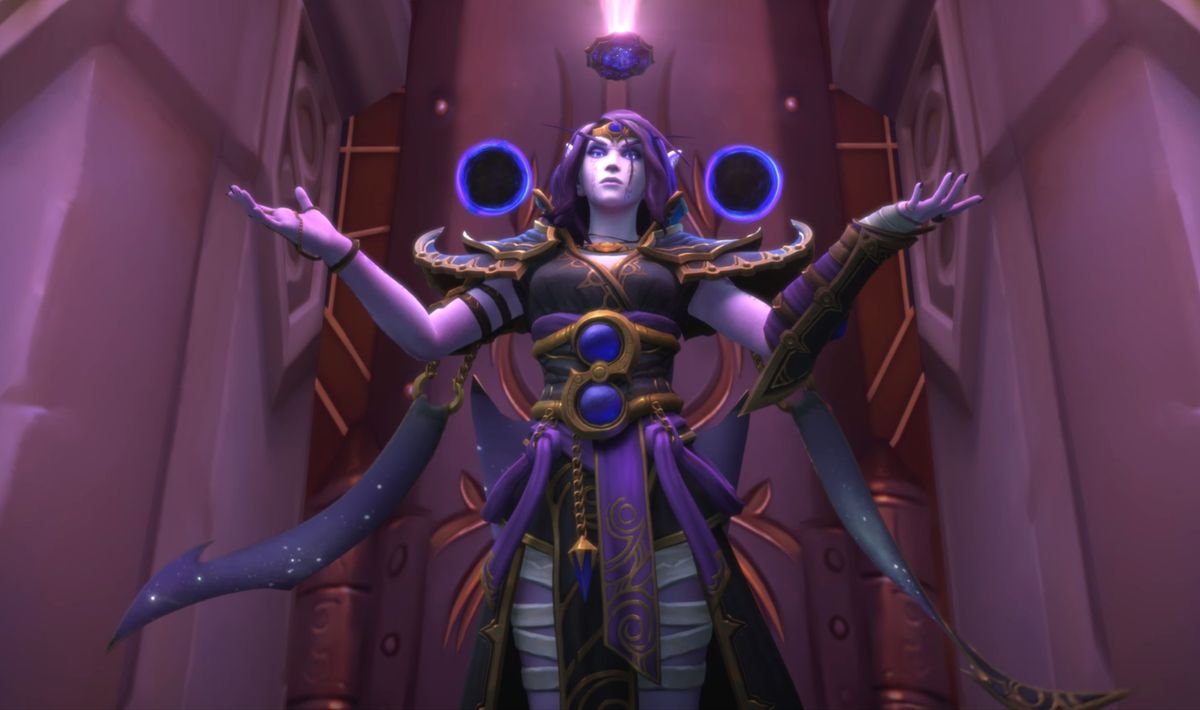 The War Within cinematic with Xal&#039;atath looking victorious 