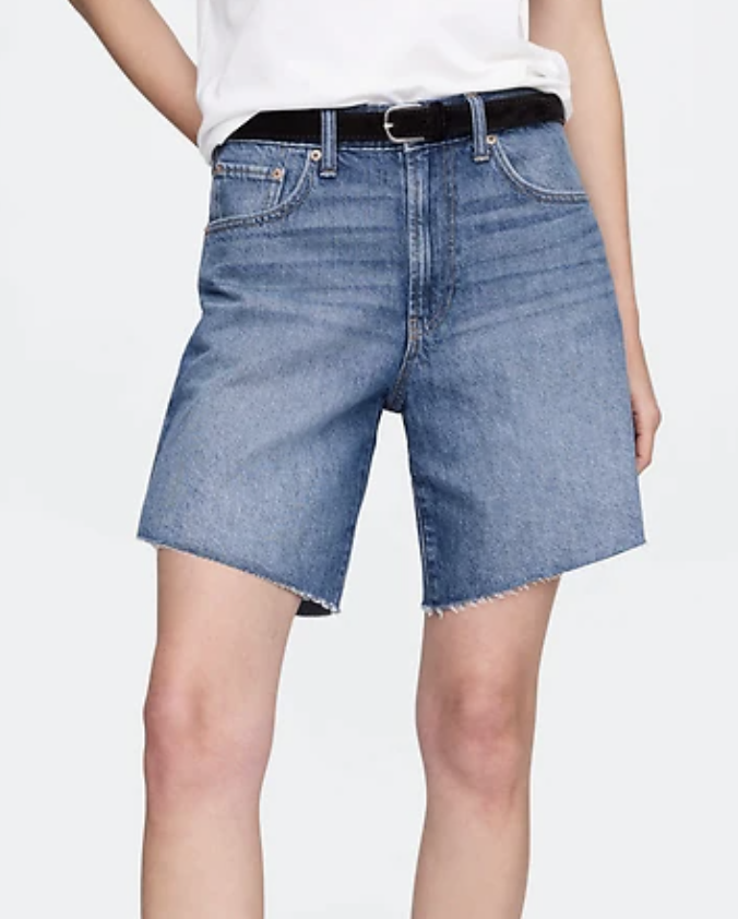 Gap, 8" Mid Rise '90s Loose Denim Bermuda Shorts