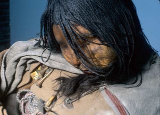 The eldest of three Incan child mummies called the Maiden