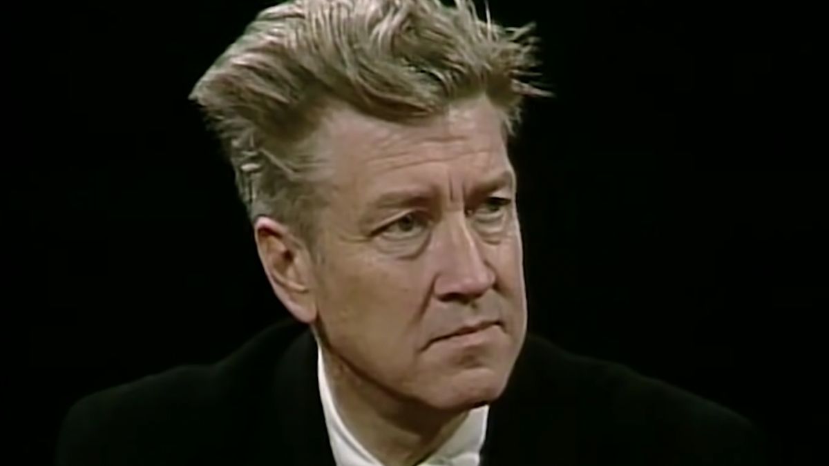 David Lynch being interviews on PBS