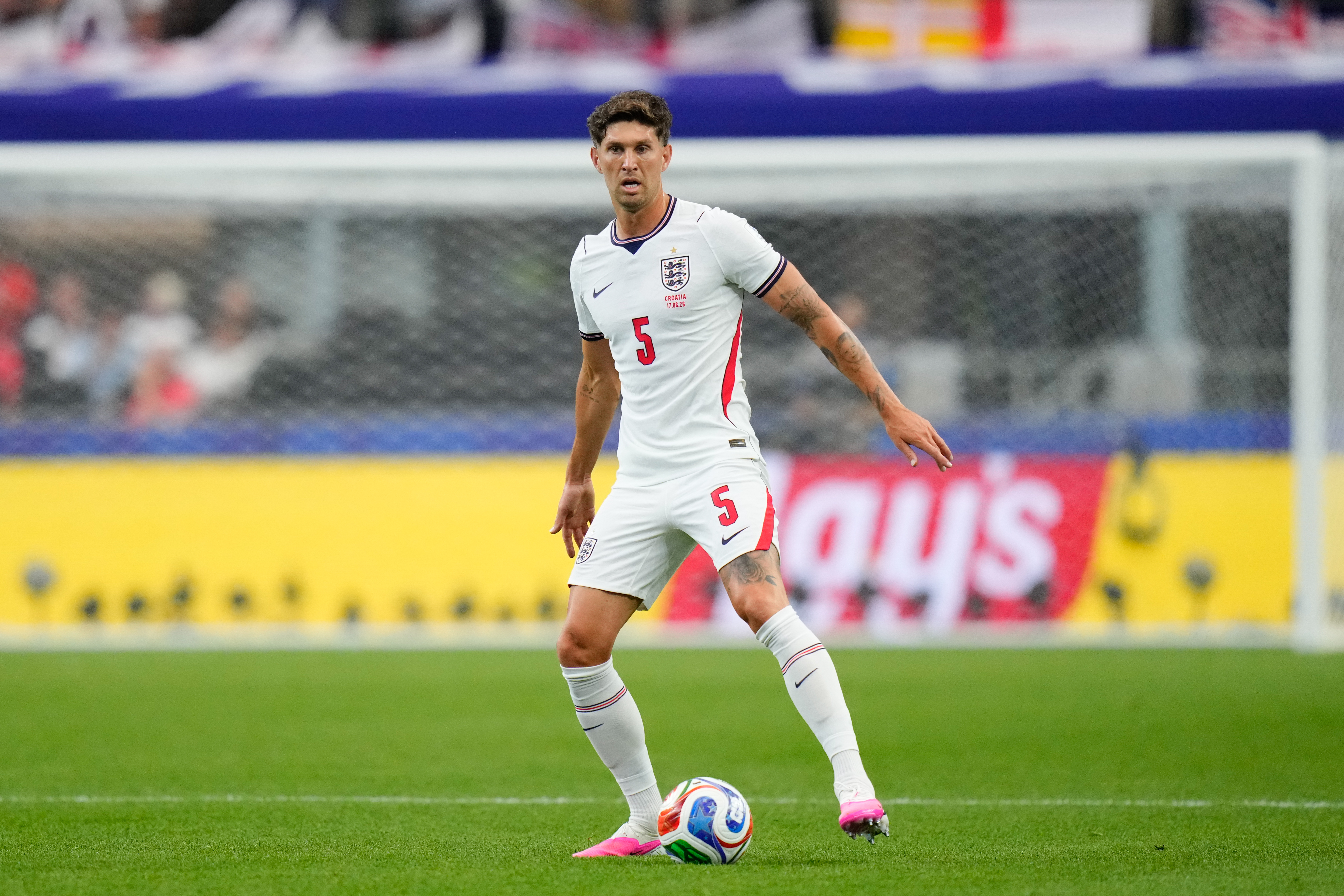 John Stones on the ball vs Croatia
