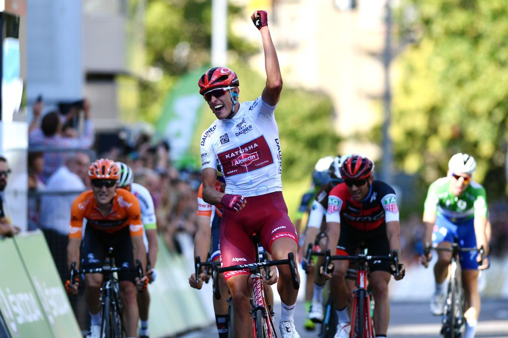 Nils Politt (Katusha-Alpecin) wins the stage
