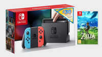Nintendo Switch (Neon Blue/Neon Red) + The Legend of Zelda: Breath of the Wild + £30 eShop voucher | £309.99 from Amazon