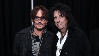 Johnny Depp and Alice Cooper in 2020