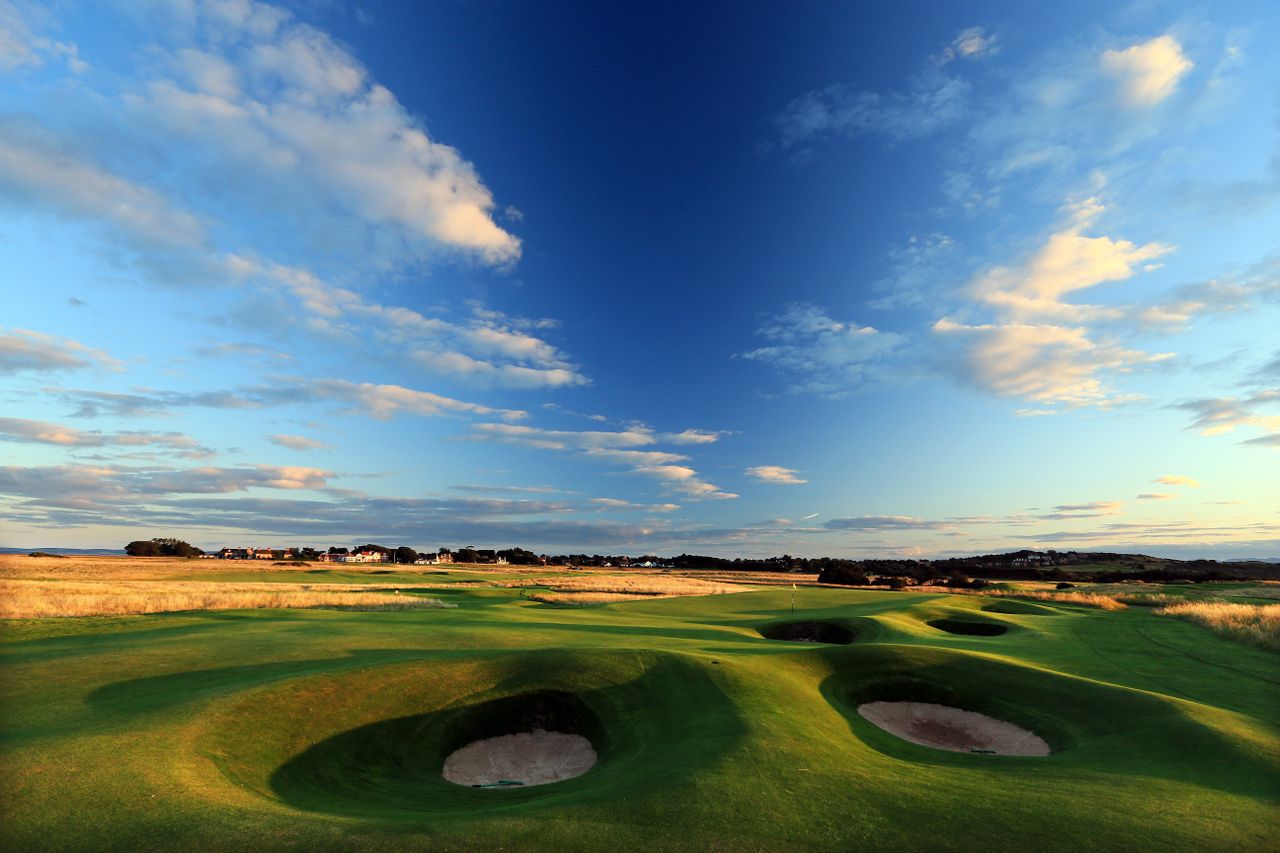 The par-4 12th hole pictured at Muirfield