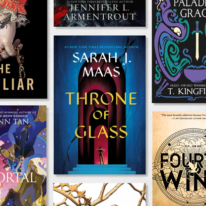 a collage of book covers of the best romantic fantasy books including throne of glass immortal and others