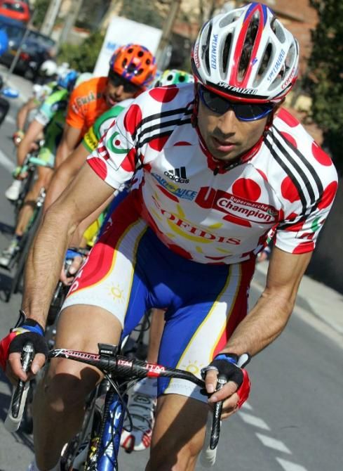 David Moncoutie (Cofidis) leads the break during the final stage of the race in 2005