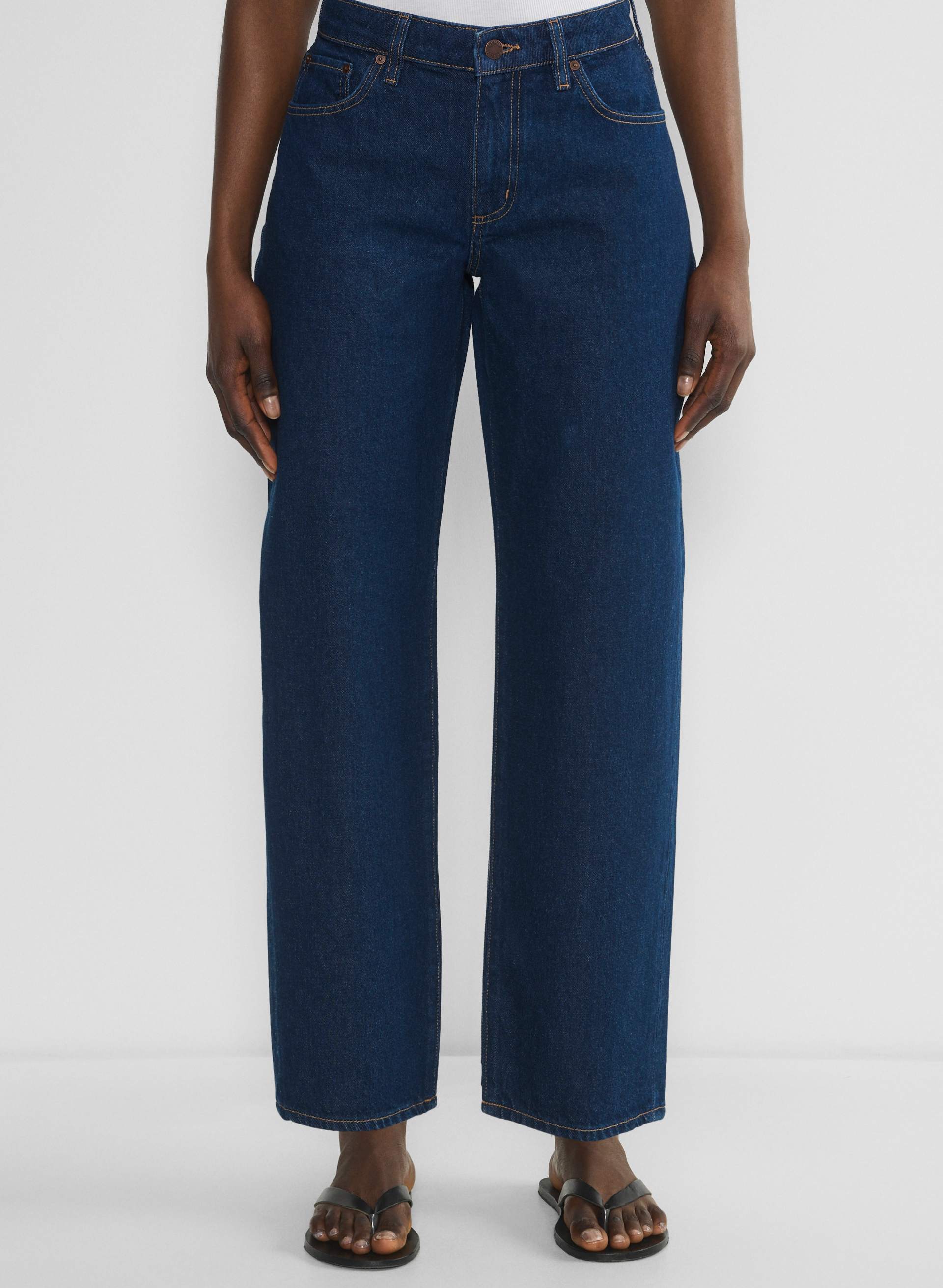 Denim Forum, Kai Curve-Fit Mid-Rise Baggy Jean