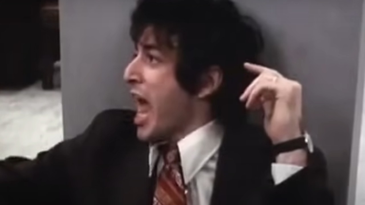 Al Pacino screaming on the floor in Dog Day Afternoon