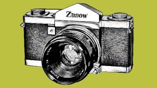 Line drawing of Zunow 35mm SLR camera