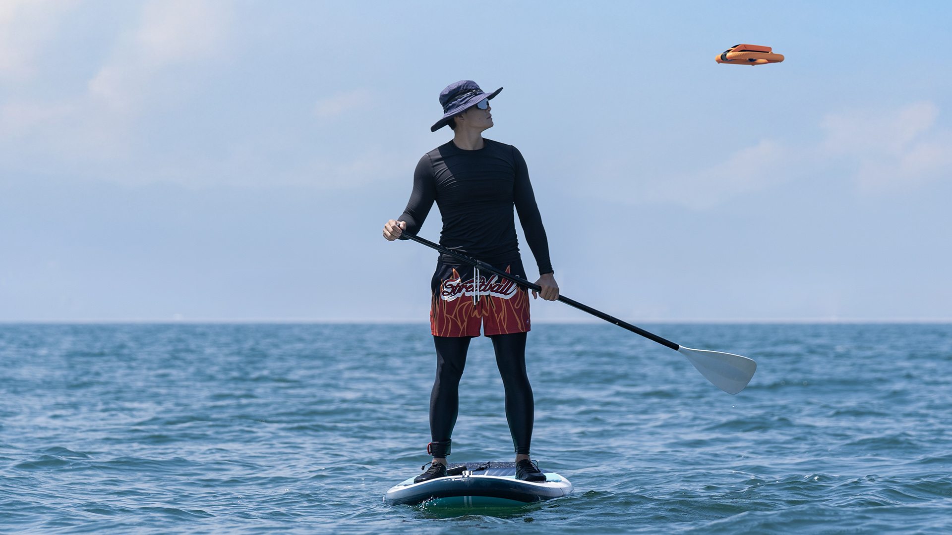 HoverAir's Aqua drone in action