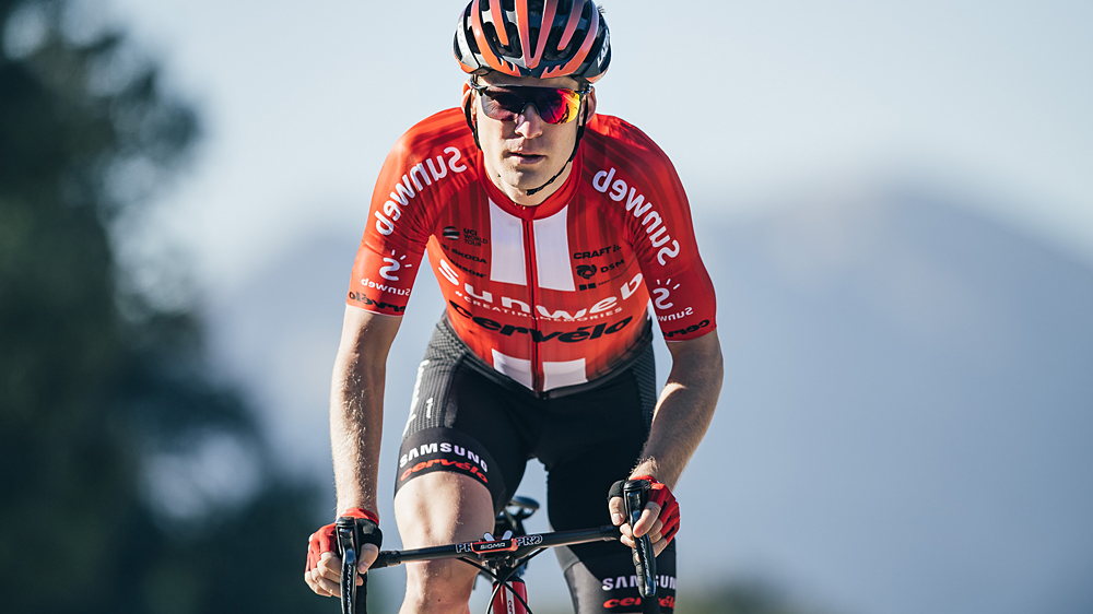 Jan Bakelants wearing Sunweb team jersey