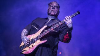 Slipknot performs on stage on day 2 of Download Festival 2019 at Donington Park on June 15, 2019 in Castle Donington, England.