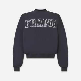 FRAME Frame Block Letter Sweatshirt in Navy
