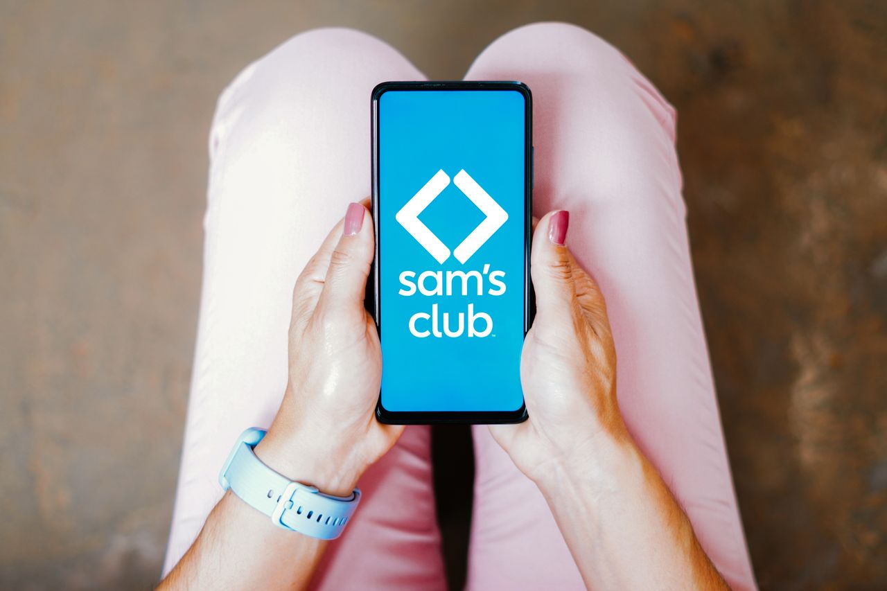  In this photo illustration, the Sam&#039;s Club logo is seen displayed on a smartphone screen,. (Photo Illustration by Rafael Henrique/SOPA Images/LightRocket via Getty Images)