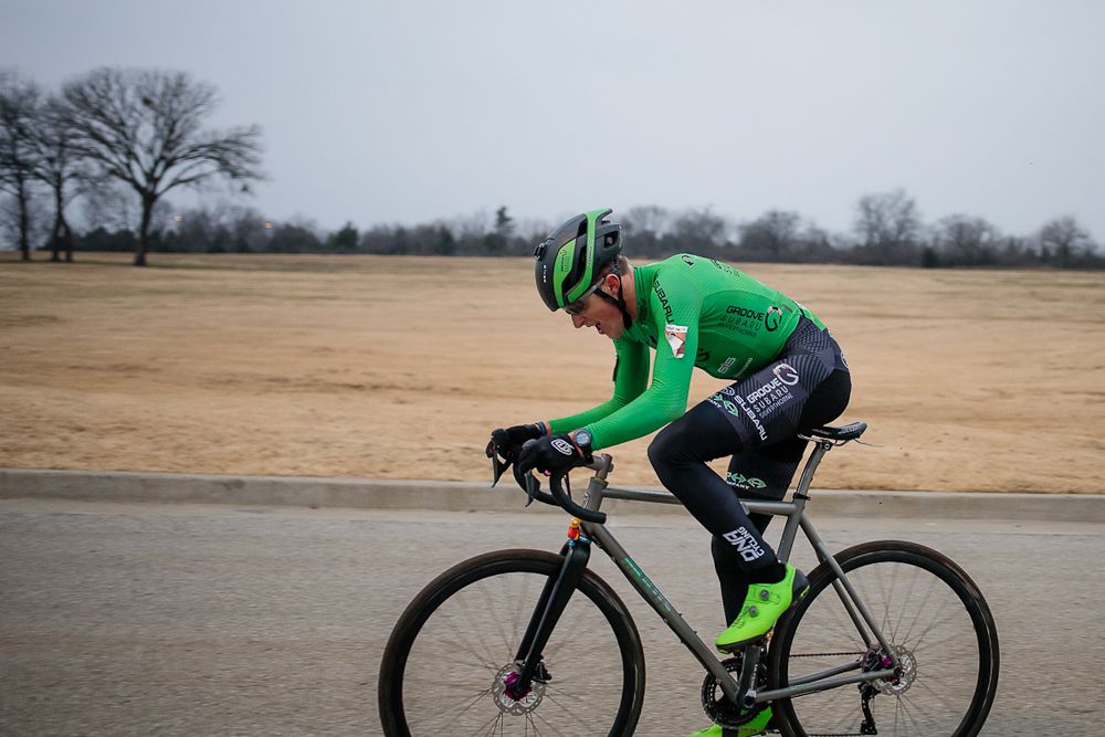 Gage Hecht en route to winning the opener at Ruts 'n' Guts