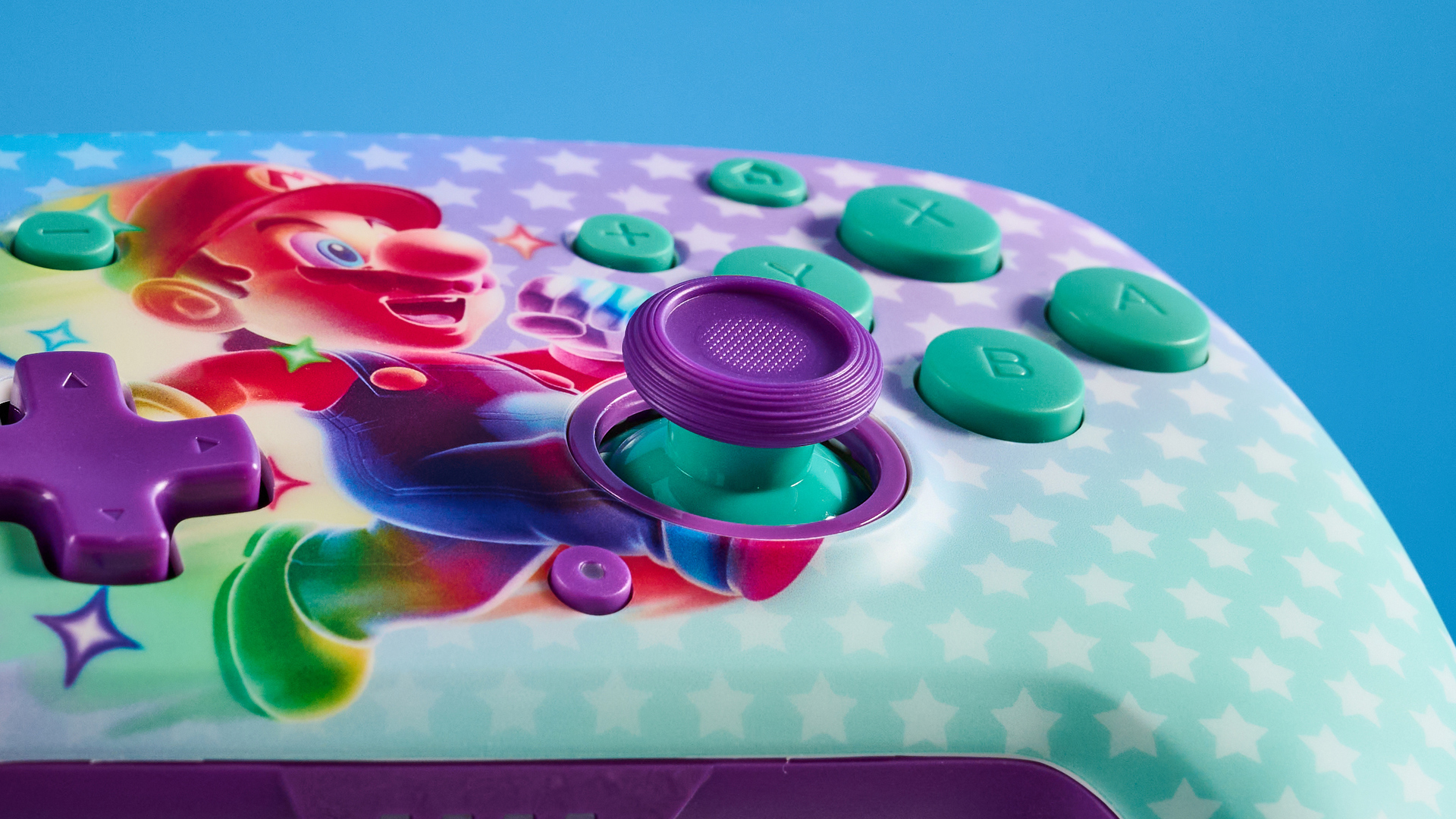 A Mario-themed Turtle Beach Rematch Wireless gaming controller for Nintendo Switch 2 and other Switch consoles