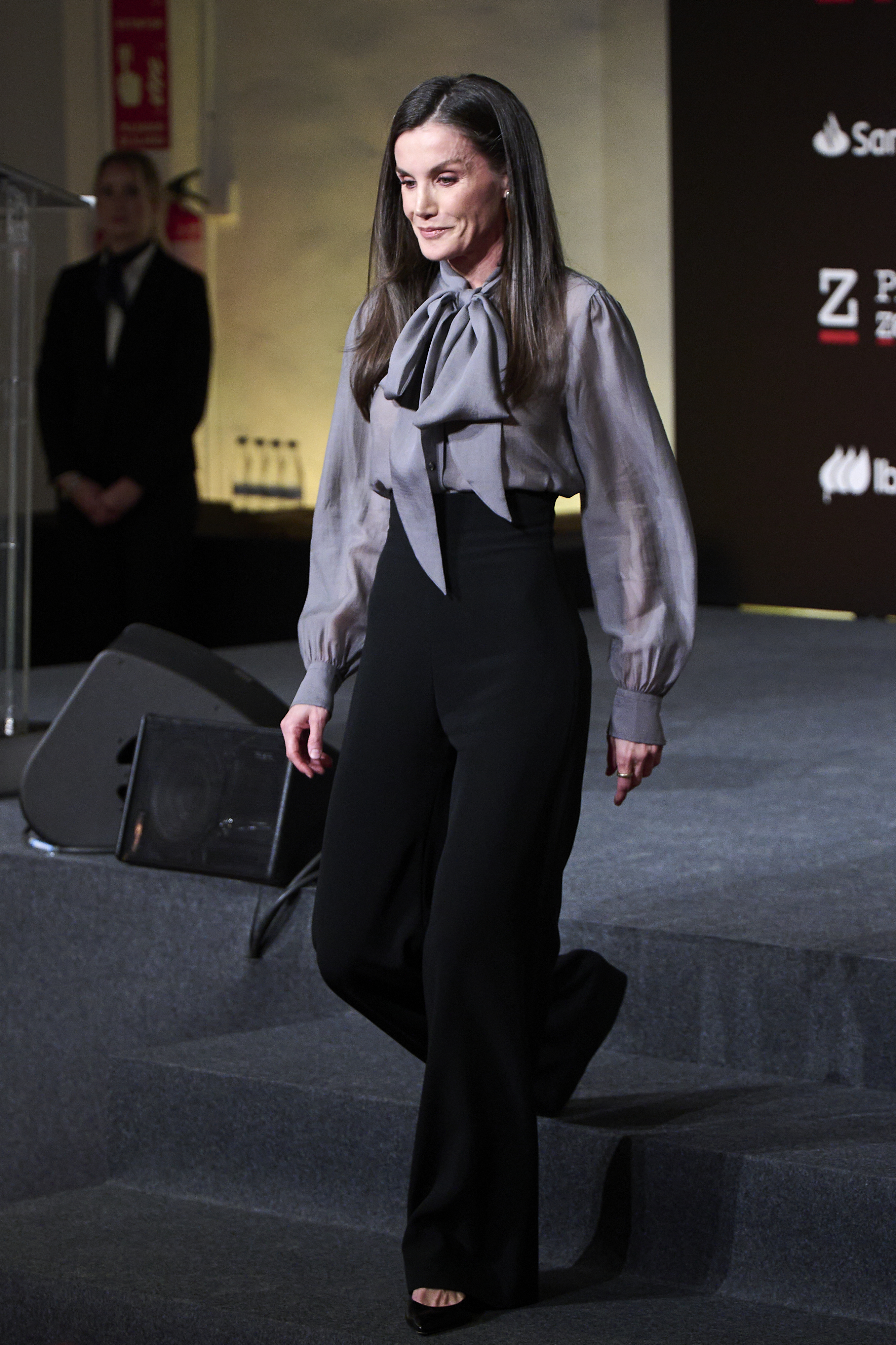 Queen Letizia of Spain attends the Zenda awards ceremony 2024-2025 at Real Fabrica de Tapices on January 13, 2026 in Madrid, Spain.