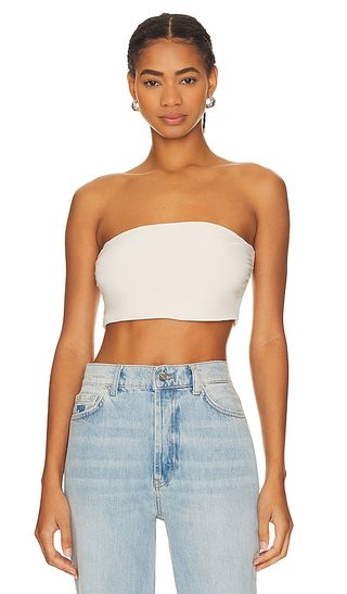 Strapless Cropped Top