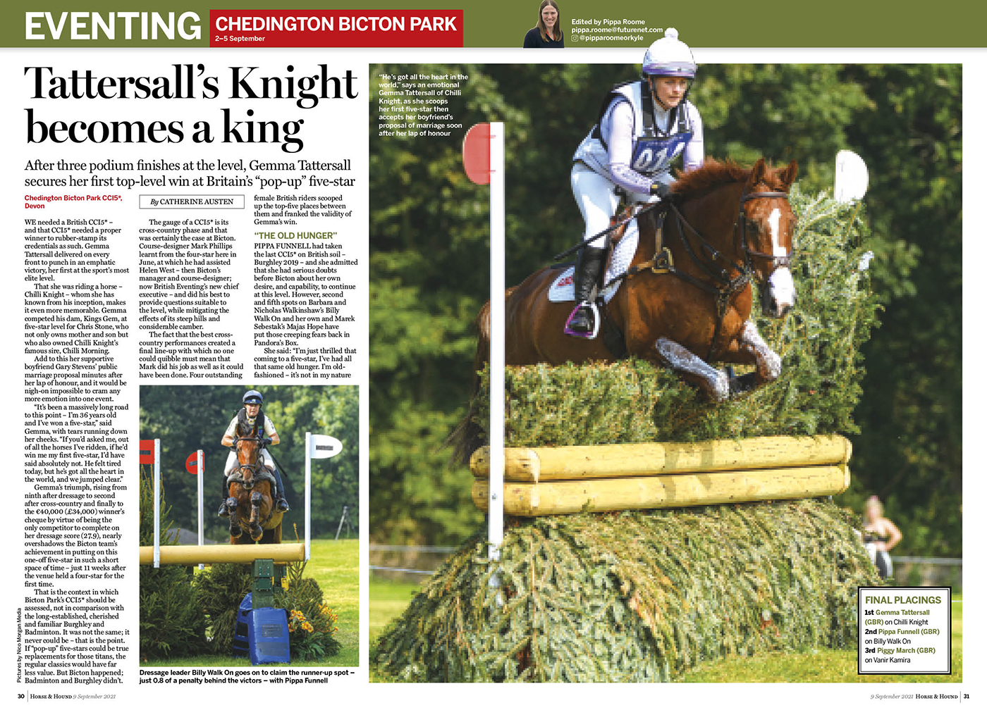 H&amp;amp;H 9 Sept Bicton report