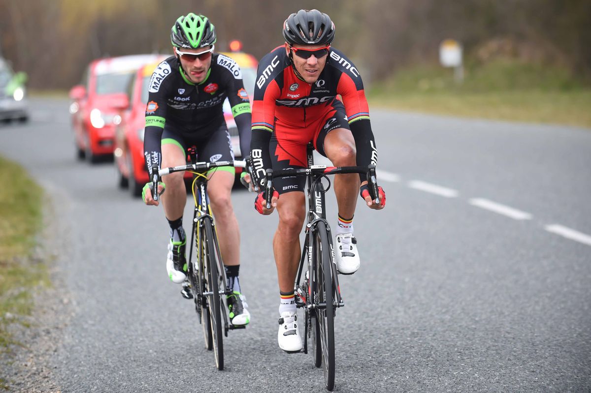 Philippe Gilbert (BMC) and Florian Vachon (Bretagne-Seche Environnement)