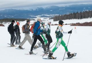 Kelly Benefit Strategies-OptumHealth Team snowshoe up Sheep Mountain