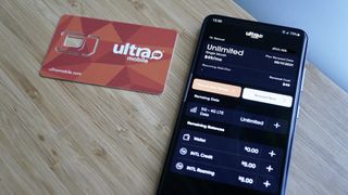 Ultra Mobile plans in the app