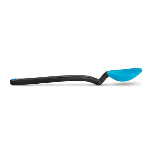 Dreamfarm Mini Supoon Non-Stick Sit-Up Silicone Scraping Cooking Spoon, Jar Scraper Measures 5ml Tsp - 8&quot; Dreamfarm Blue