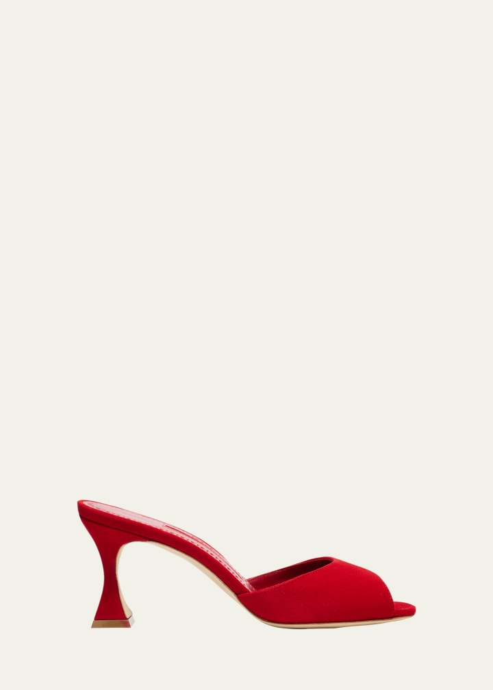 70mm Jadaron Suede Pedestal Mules