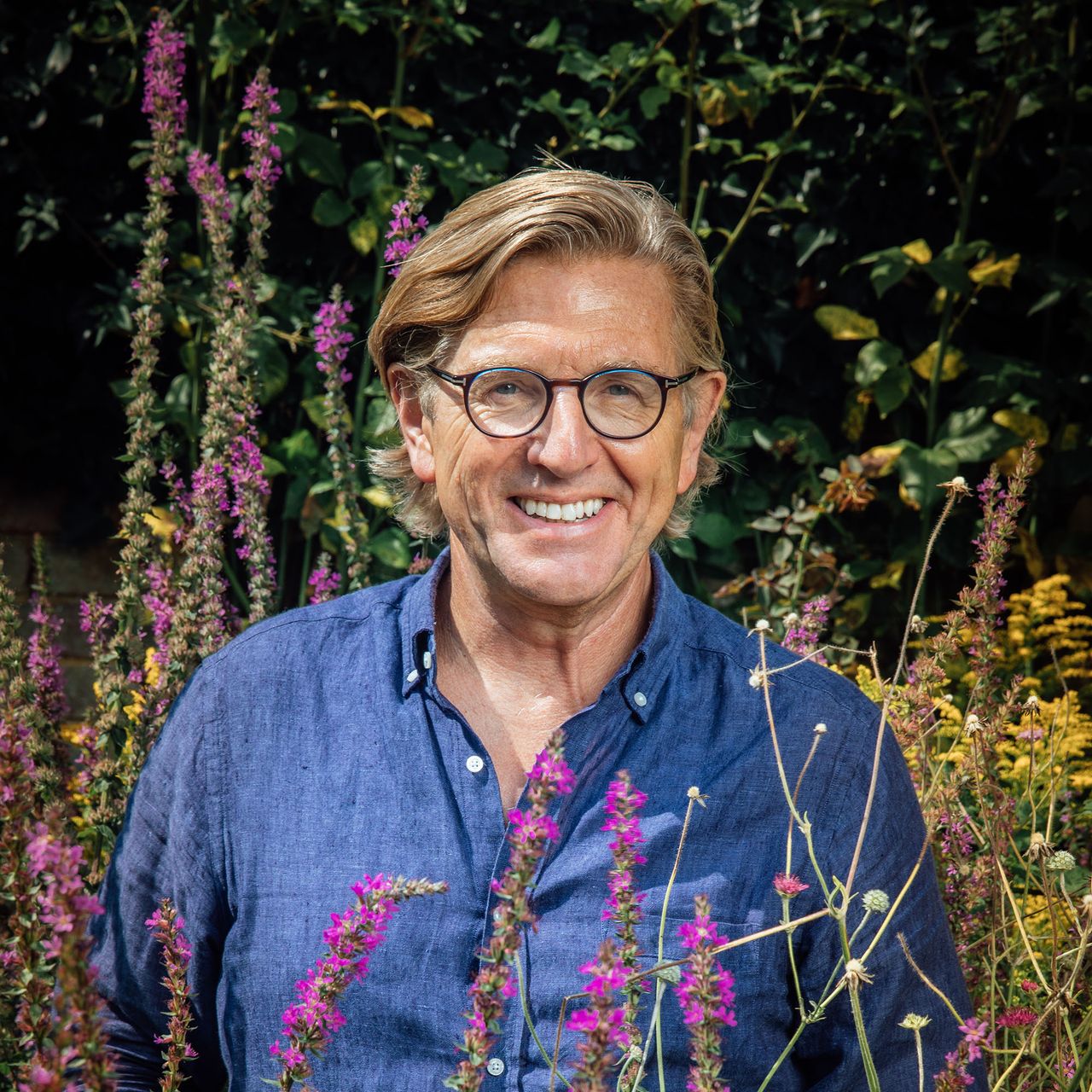 Keith Weed, President of the Royal Horticultural Society in his garden in Surrey.