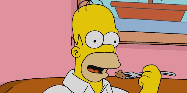 the simpsons homer eating