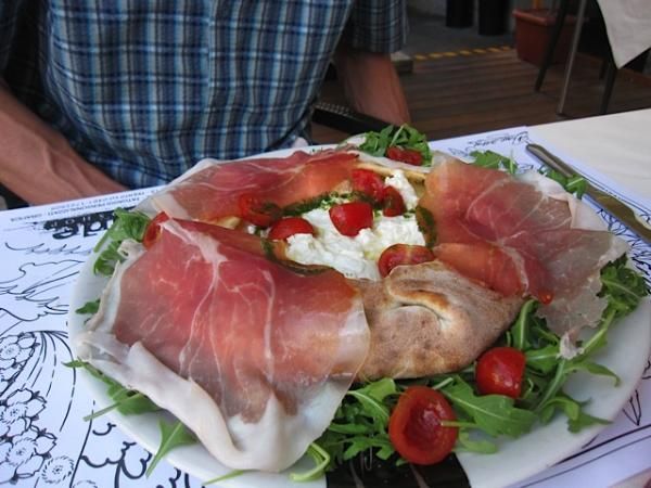 You don't see pizza like this too often, unless of course you are in Italy.