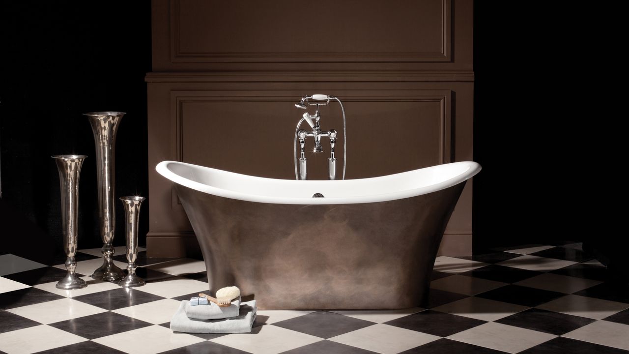 The Apollo Bath in copper by The Albion Bath Company